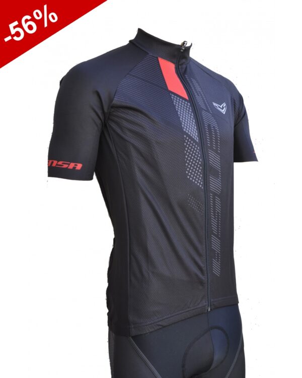 MAILLOT SENSA BIORACER BODYFIT - Negro / Rojo - Imagen 2