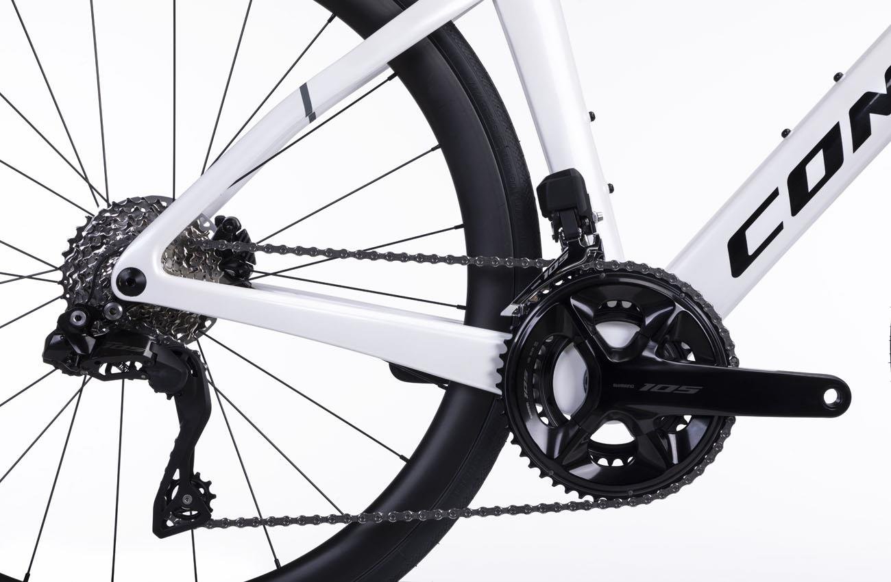 CONOR WRC VOLCANO AERO DISC SHIMANO 105 DI2 12v - PEARL – Image 6