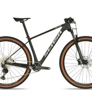 "Bicicleta de montaña SENSA FIORI EVO SLE 2025 con cuadro de carbono T800, horquilla RockShox Judy y componentes Shimano XT 12v."