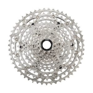 Cassette Shimano Deore M6100 12 velocidades 10-51 dientes con tecnología MICRO SPLINE y HYPERGLIDE+.
